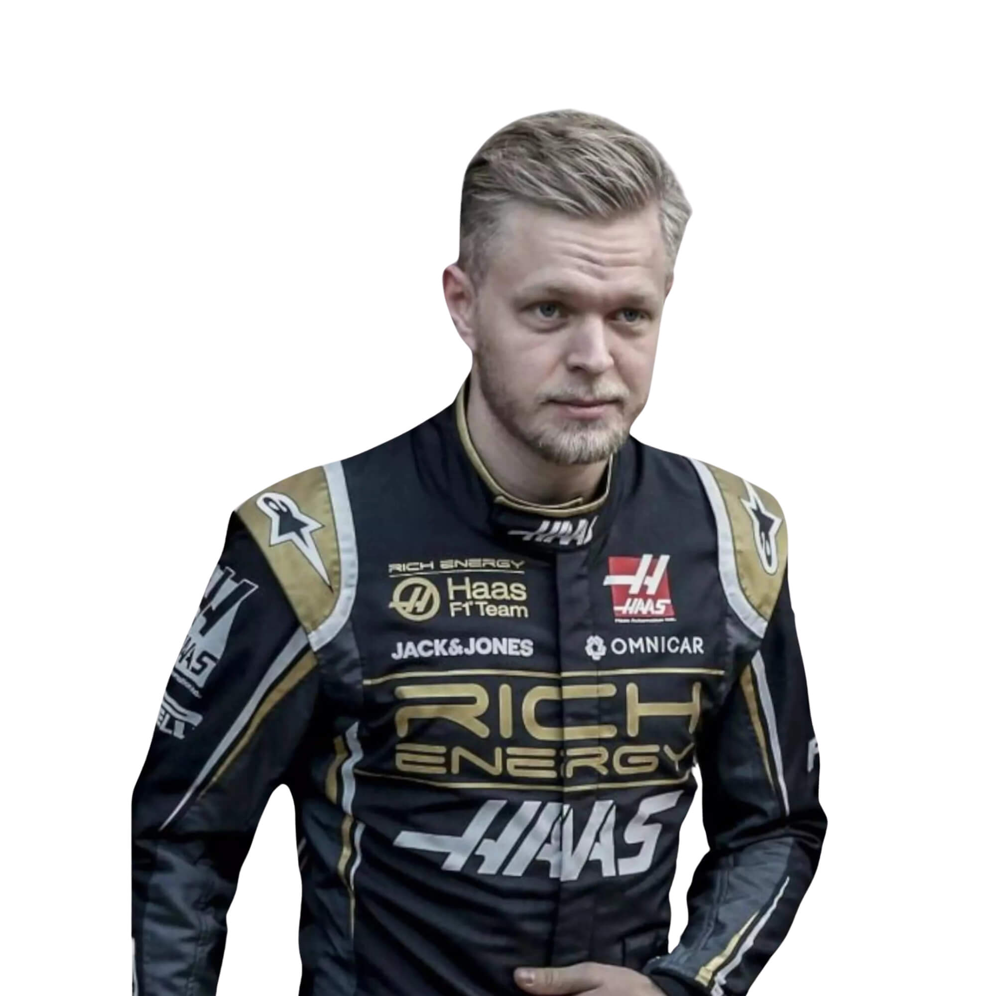2019 Kevin Magnussen Brazilian GP F1 Racing Suit - Image 2