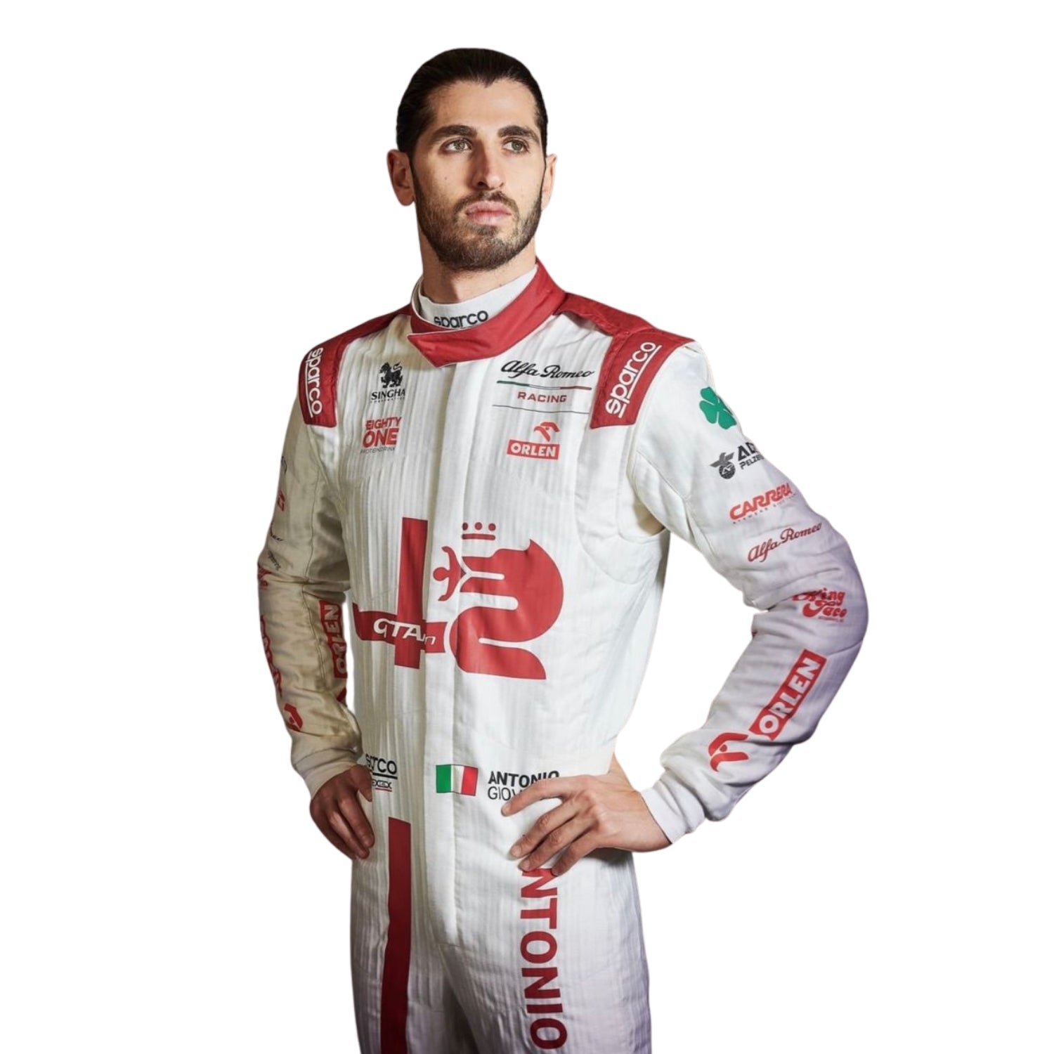 2021 Antonio Giovinazzi F1 Racing Suit - Image 3