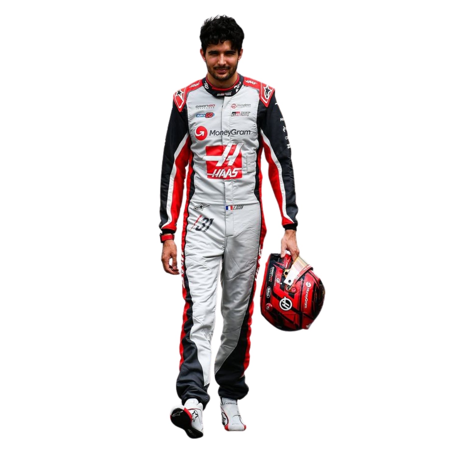 2025 F1 Racing Suit Worn By Esteban Ocon And Oliver Bearman 200th race look Canadian GP - Image 3