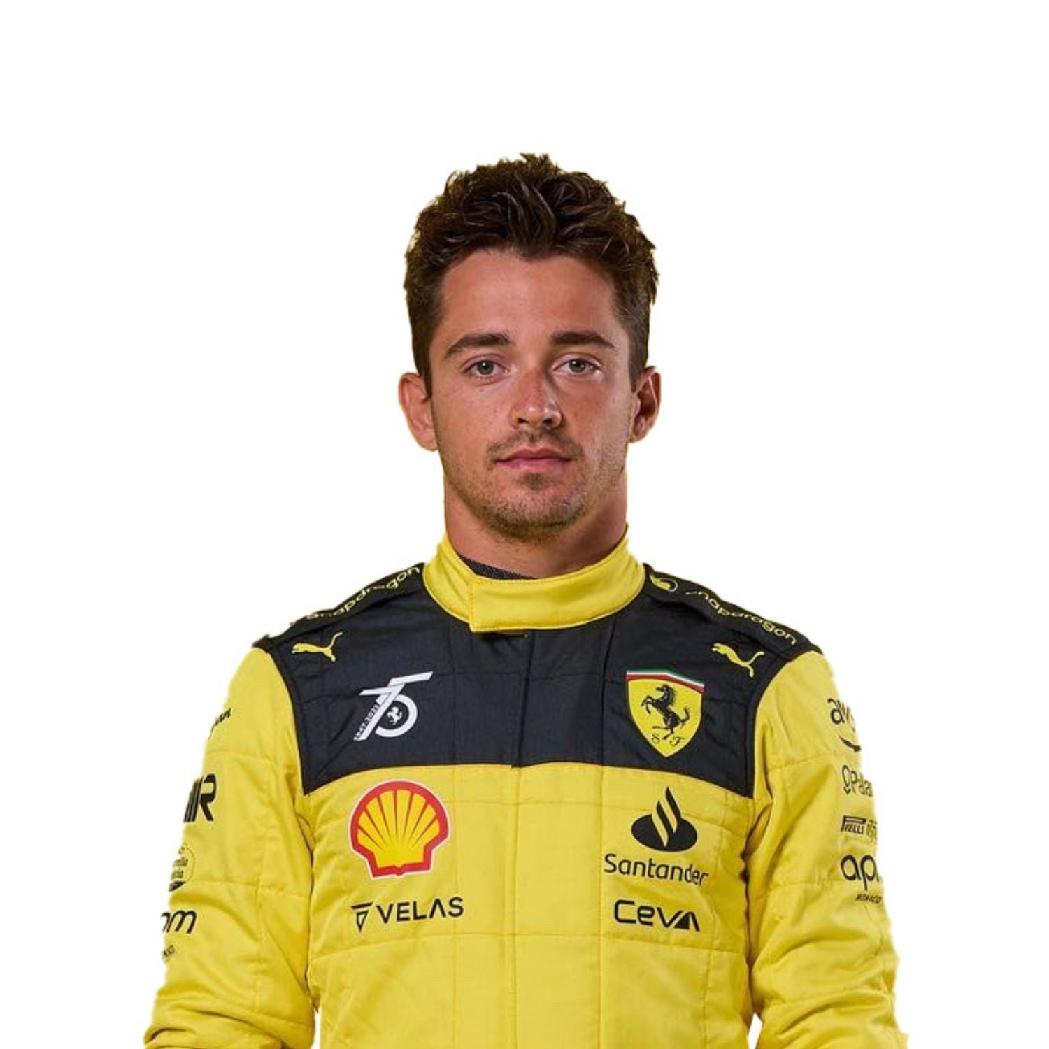 2022 Charles Leclerc 75th Anniversary F1 Racing Suit - Image 3