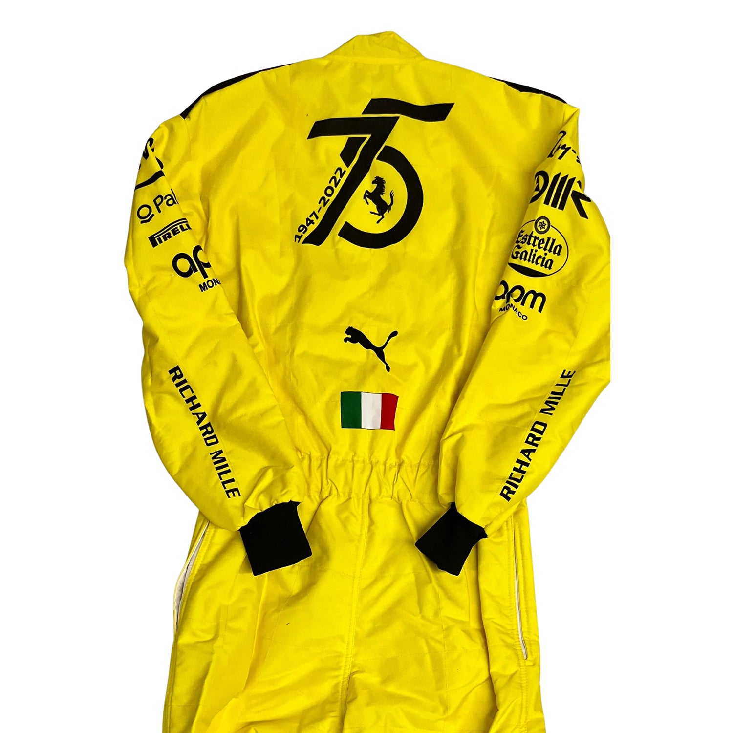 2022 Charles Leclerc 75th Anniversary F1 Racing Suit - Image 4