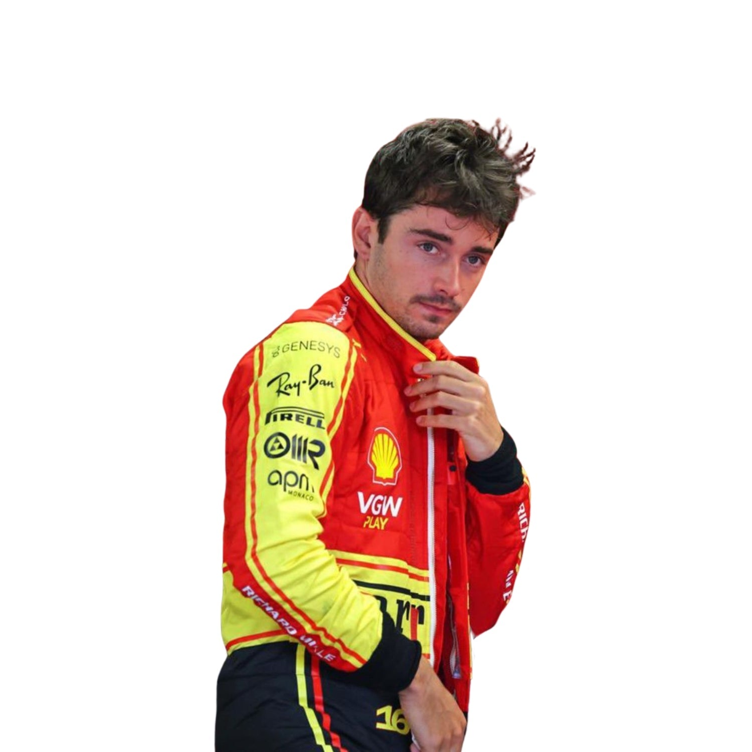 2023 Charles Leclerc Monza Special Edition F1 Racing Suit - Image 4