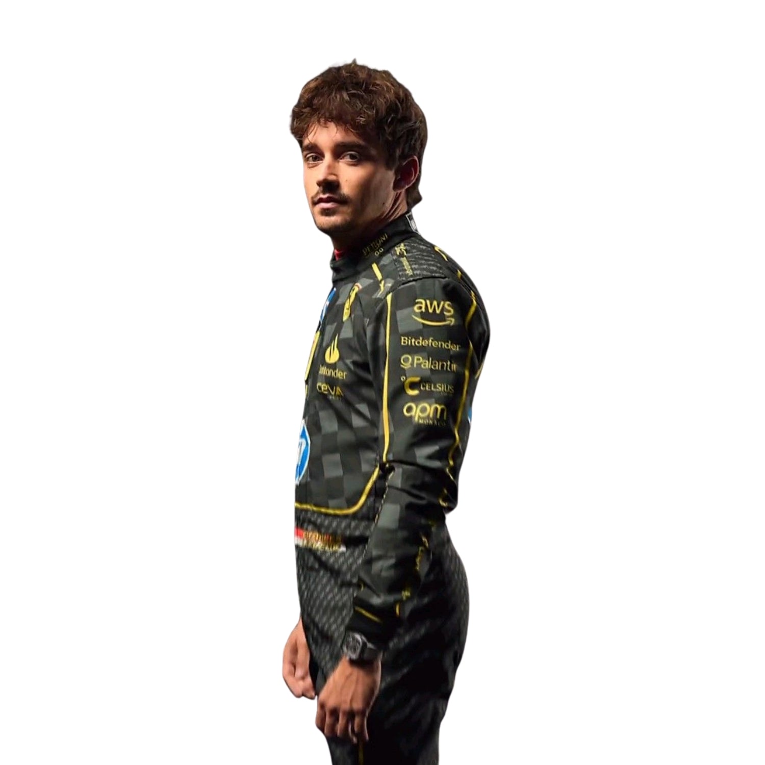 2024 Charles Leclerc HP Italy GP F1 Racing Suit - Image 2