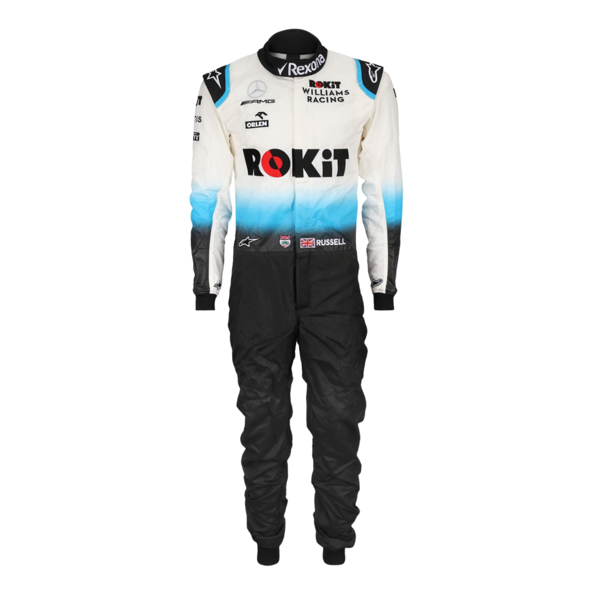 2019 George Russell F1 Racing Suit - Image 2