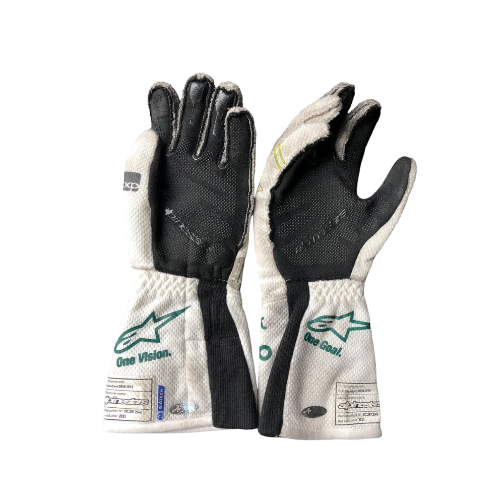 Lance Stroll 2023 Baku Worn F1 Racing Gloves - Image 2