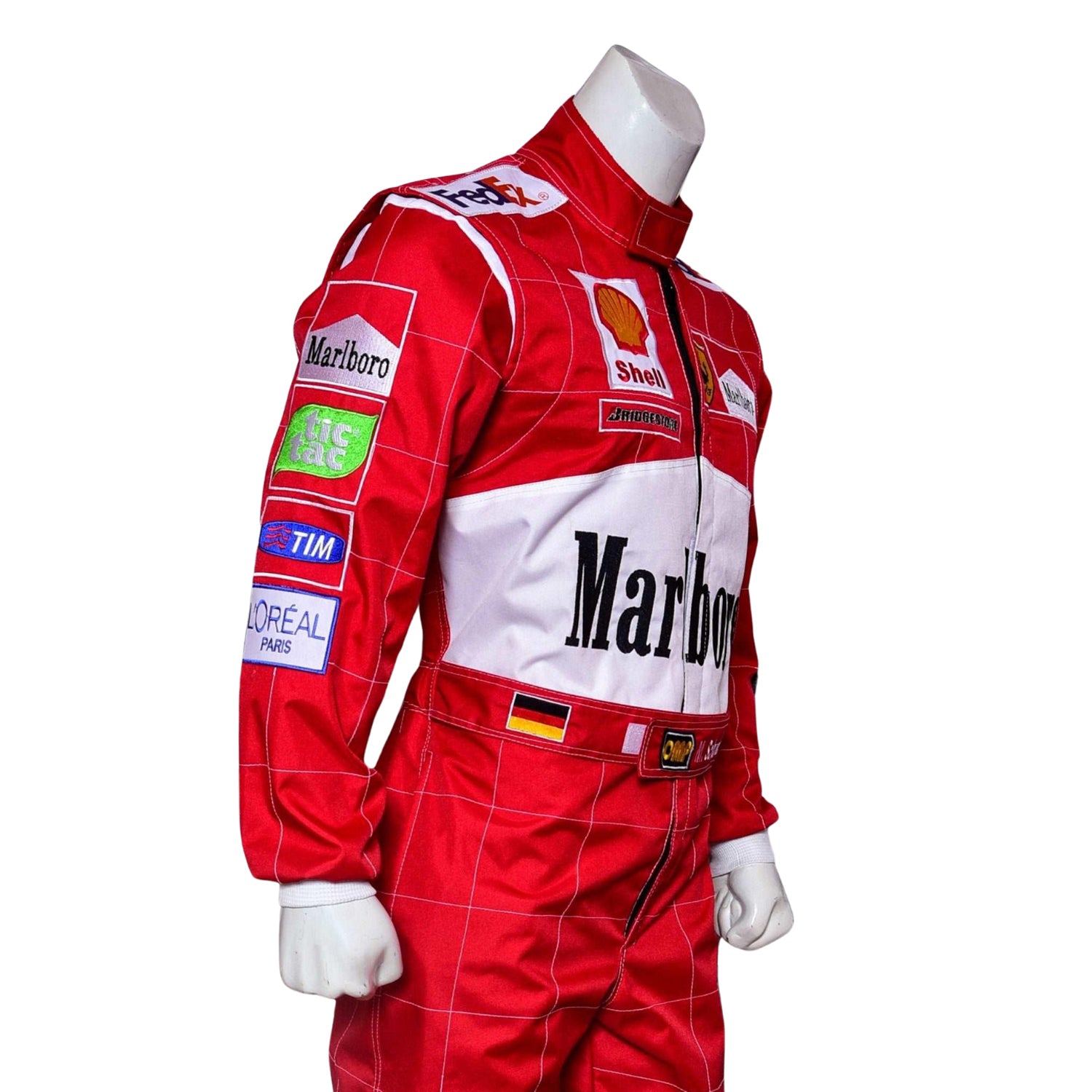 Michael Schumacher 2001 Belgian GP F1 Racing Suit - Image 5