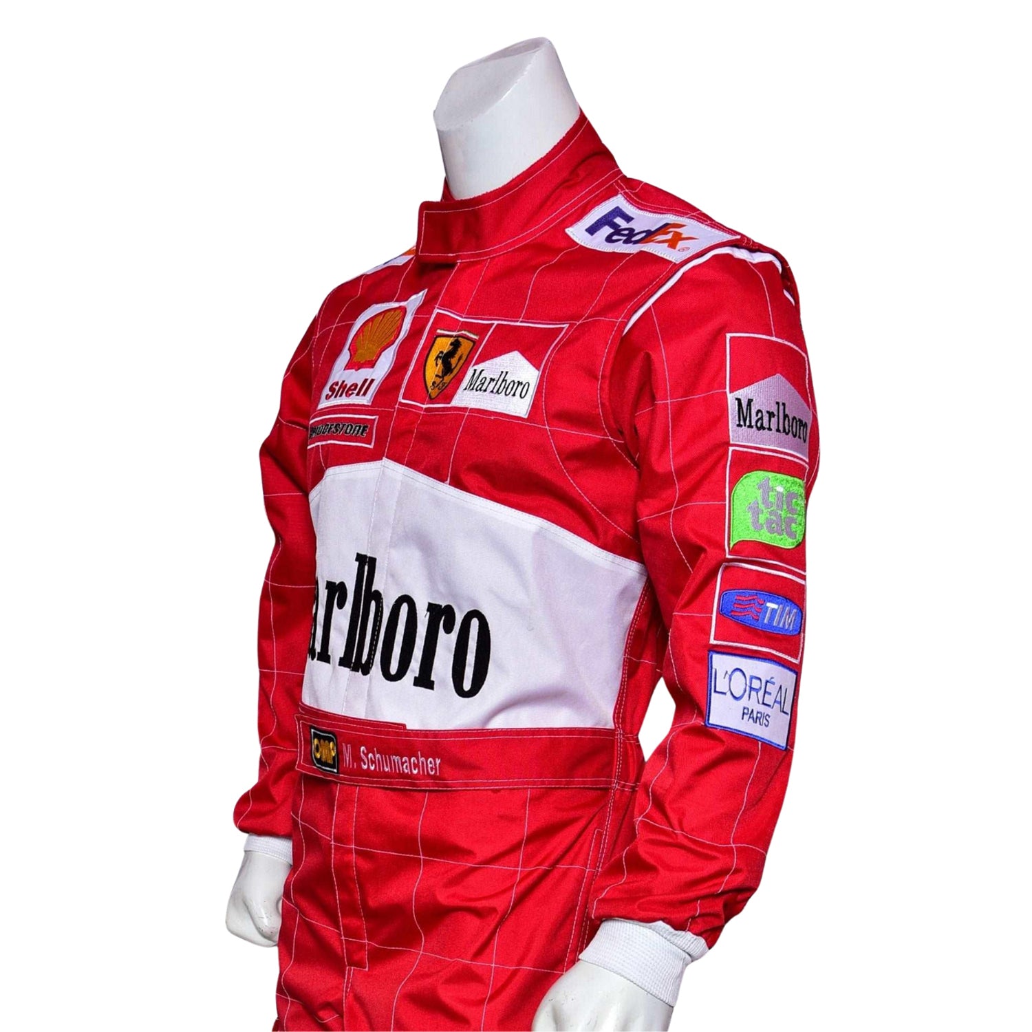 Michael Schumacher 2001 Belgian GP F1 Racing Suit - Image 7