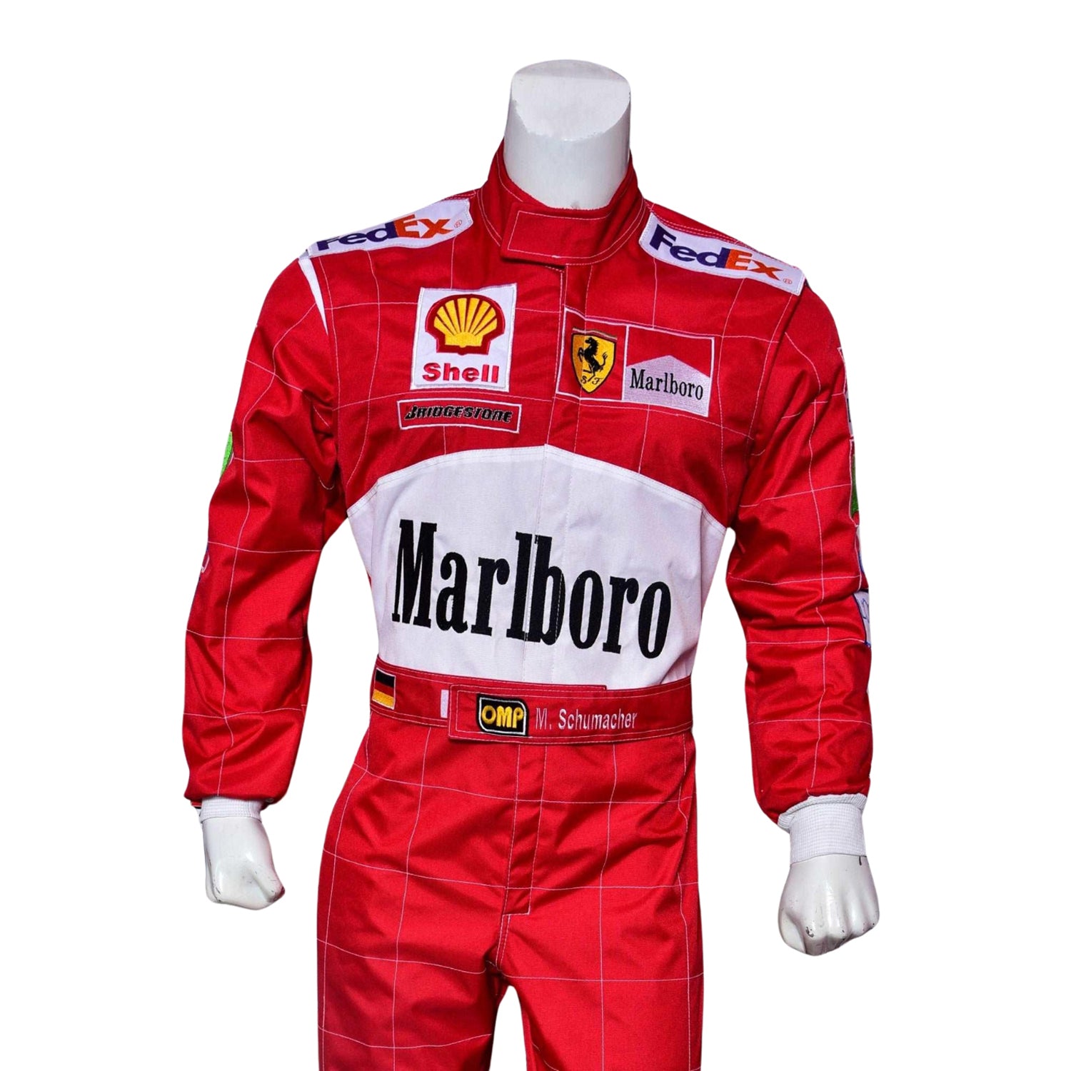 Michael Schumacher 2001 Belgian GP F1 Racing Suit - Image 8