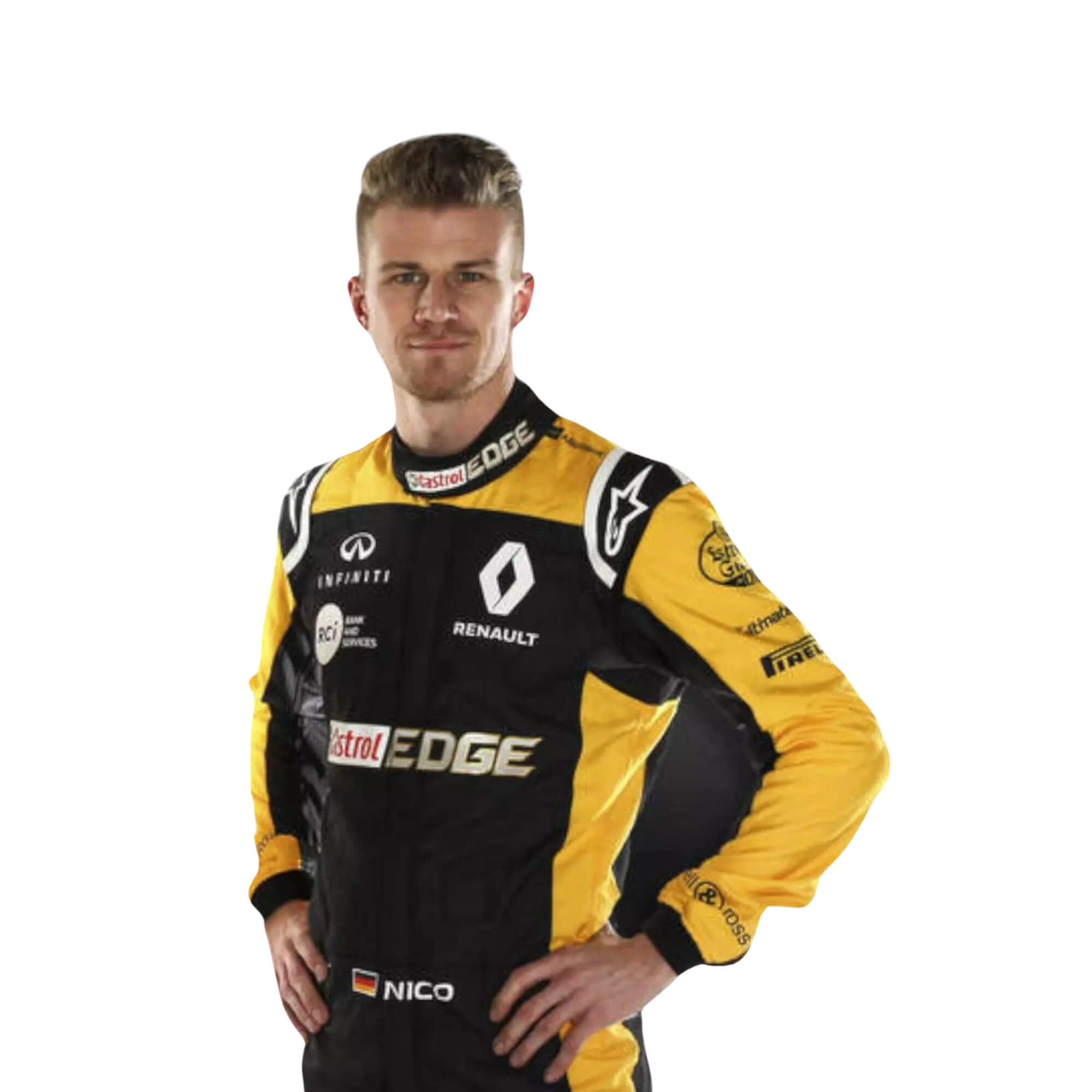 Nico Hulkenberg 2018 F1 Racing Suit - Image 2