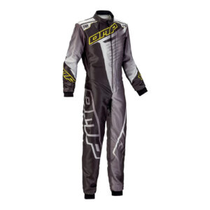 OMP KS 1-R Kart Race Suit - Black / Gray