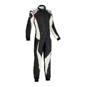 OMP TECNICA EVO Kart Racing Suit - Black / White