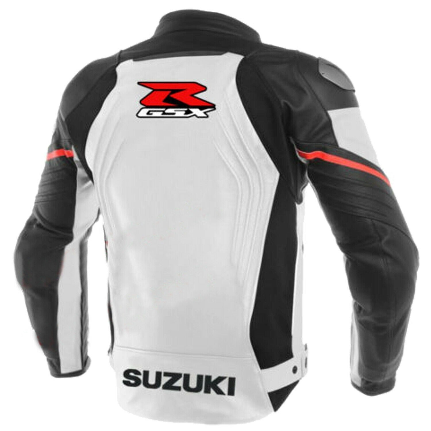 Suzuki GSXR Motorbike Racing Leather Jacket - Image 2