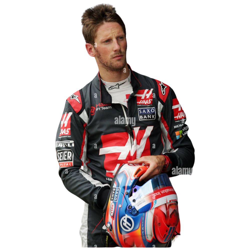 Suit Formual 1 Racing Romain Grosjean Haas 2016 - Image 2