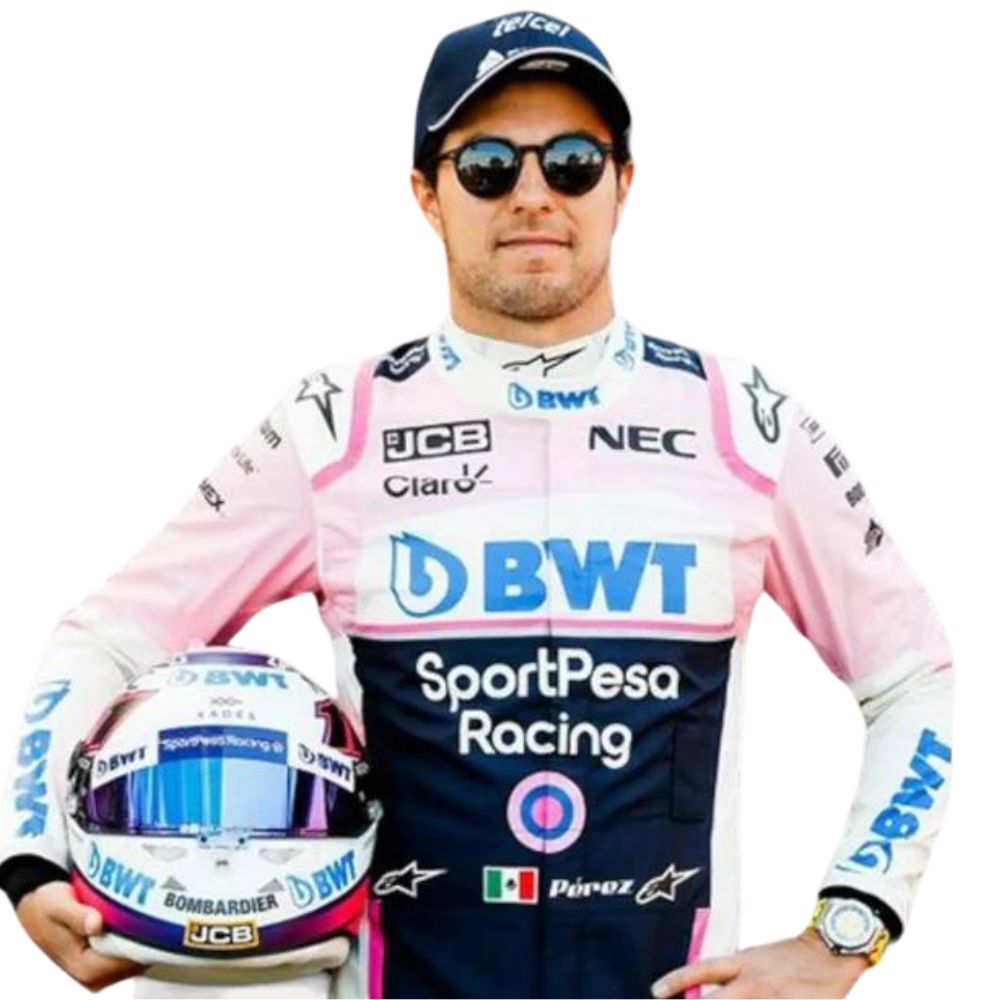 Suit Inspired F1 Race Sergio Perez Racing Point 2019 - Image 4