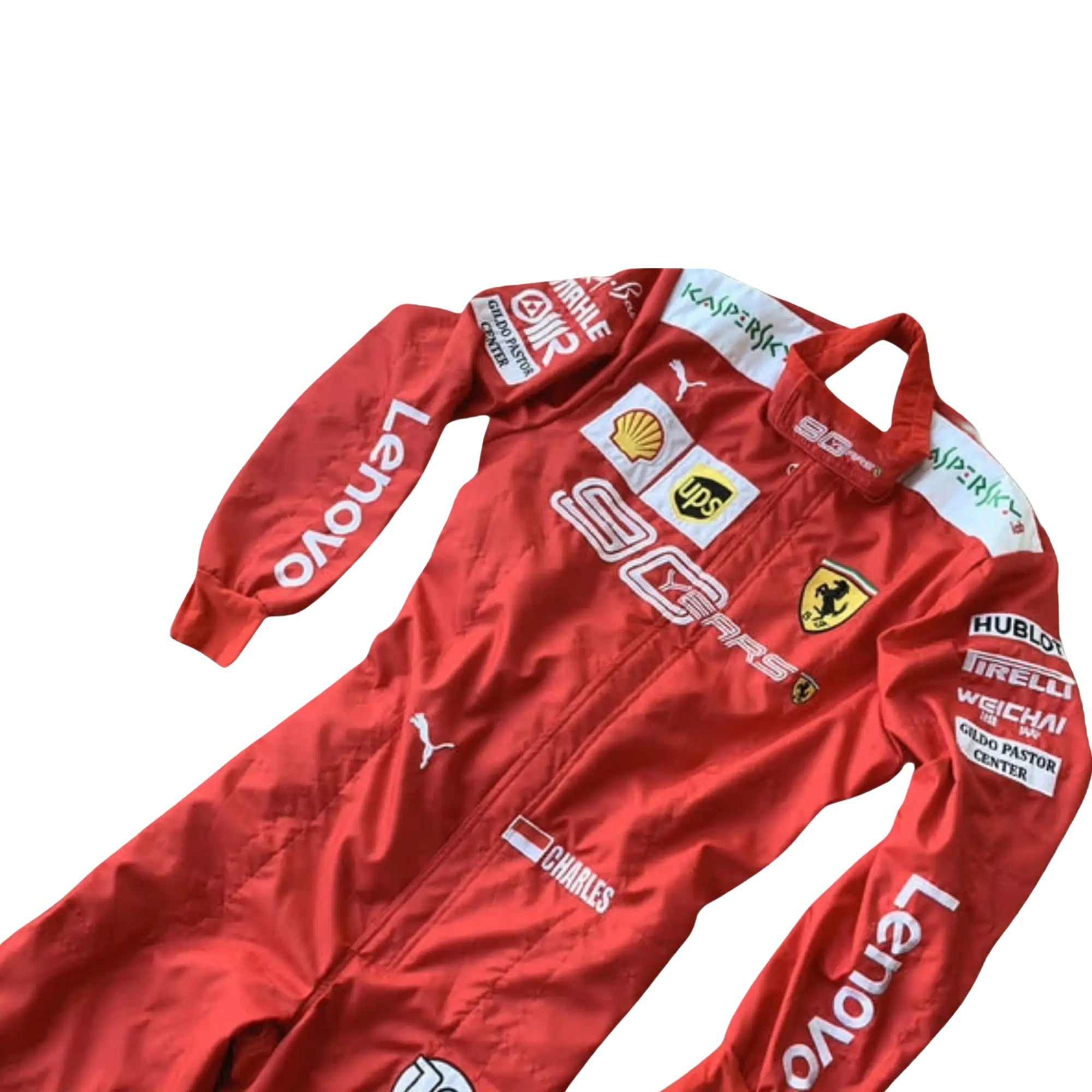 2019 Charles Leclerc 90 years F1 Racing Suit - Image 3
