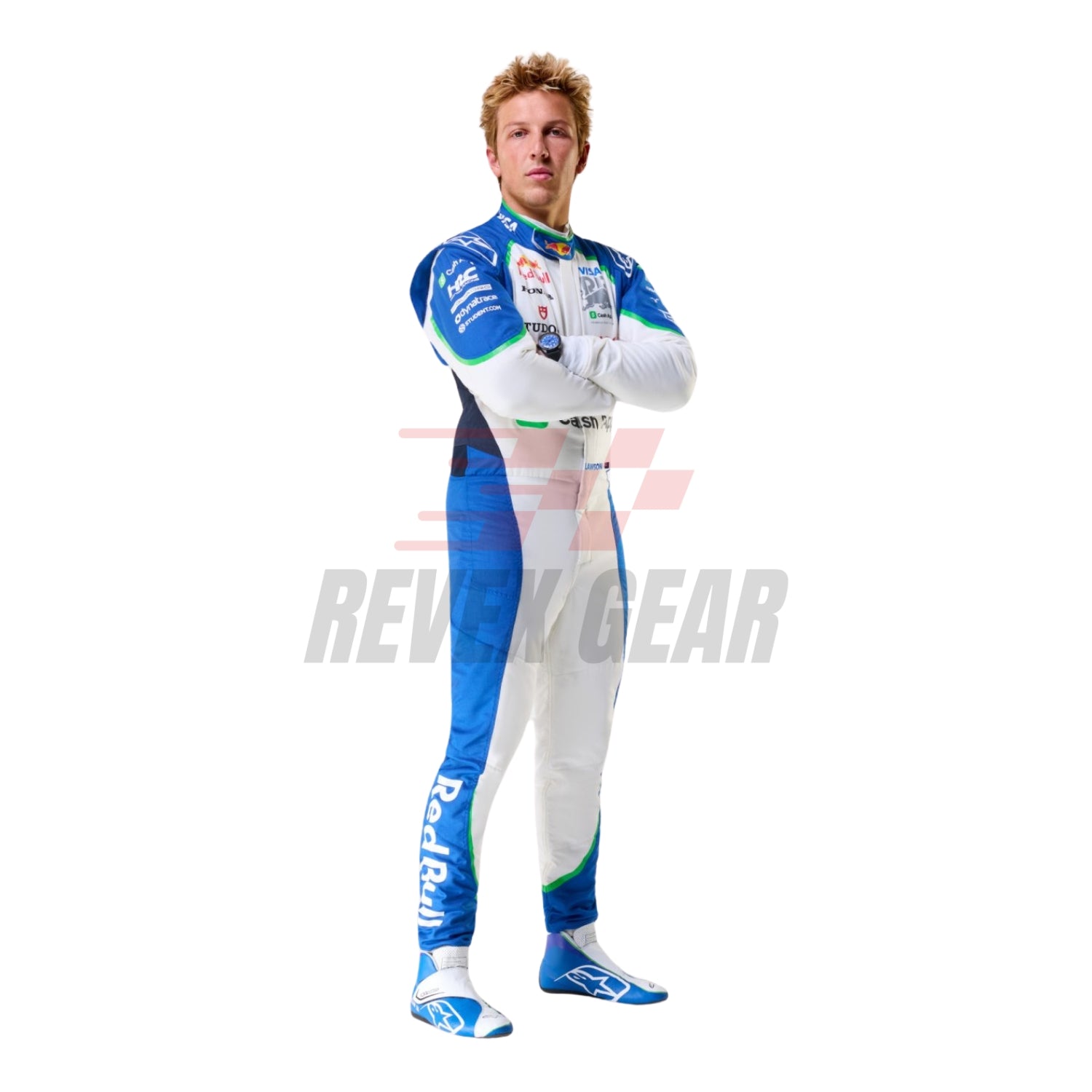 Liam Lawson 2025 Visa Cash App Edition F1 Race Suit - Image 2